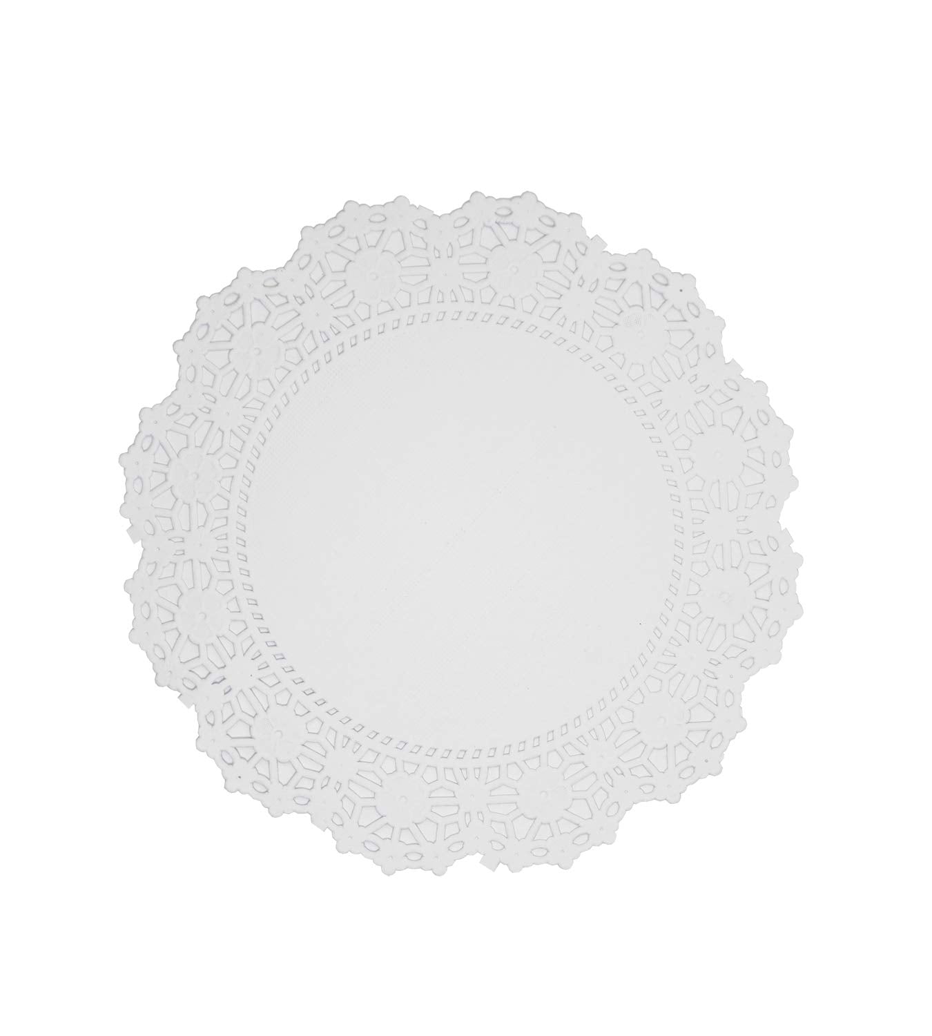 6.5 In. Round White Paper Doilies | 30 Count