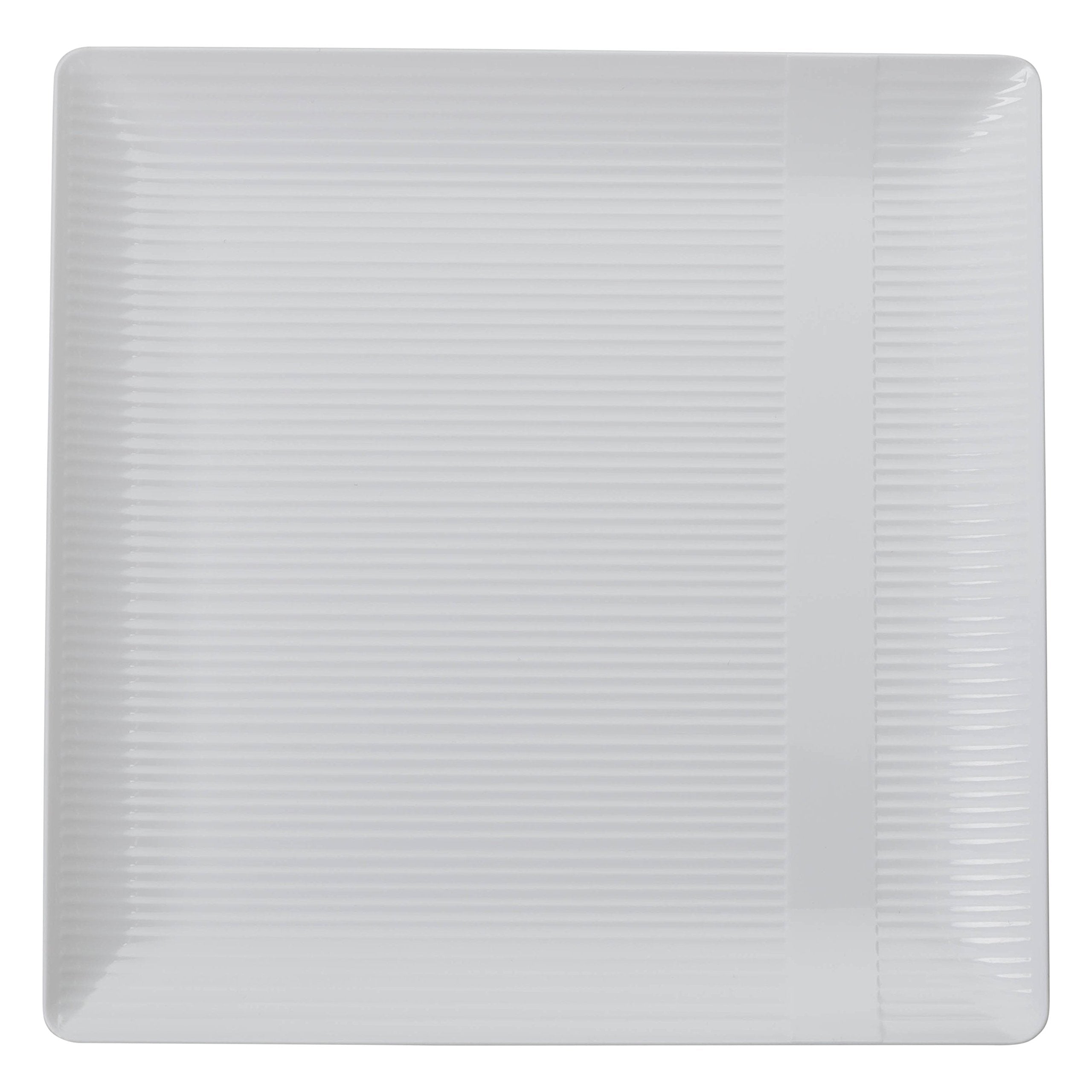 6.5 In. White Zen Design Plates | 10 Count