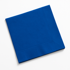 Go Brightly Royal Blue Beverage Napkins - 32 Count - 5 In. X 5 In.