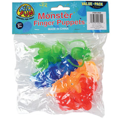 Clear Monster Finger Puppets - 12 Count