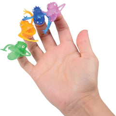 Clear Monster Finger Puppets - 12 Count