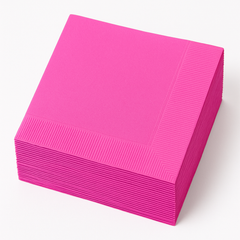 Bright Pink Dinner Napkins - 8 in.