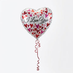 Heartfelt "I Love You" 18-Inch Foil Balloon