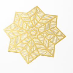 Gold Star Geometric Eid Placemat, 15-Inch