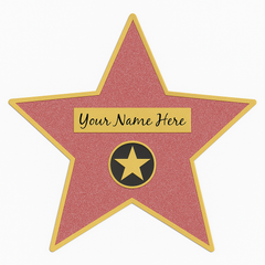 Hollywood Walk of Fame Star Decal Decoration