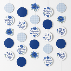 Baby in Bloom Circle Hanging Decorations