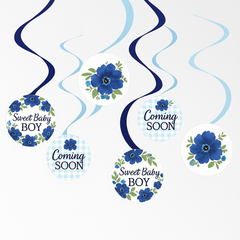 Baby in Bloom Spiral Hanging Decorations