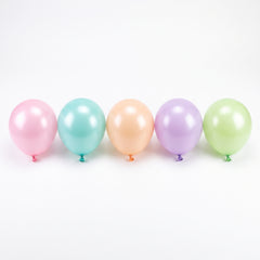 Sorbet Pastel Latex Balloons, 5-Inch, Assorted Colors, 25-Pack