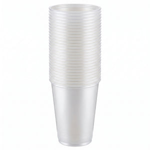White Pearl 9 oz Plastic Tumblers - Pack of 72