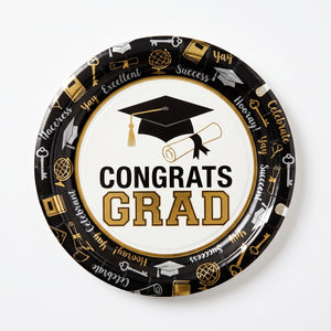 Glad to Be a Grad 8.5" Graduation Paper Plates