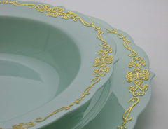 7.5 In. Robin Blue Victorian Design Plates | 20 Count