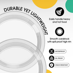 7 In. Clear Plastic Plates | Case of 600