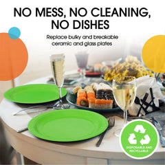 7 In. Lime Paper Plates | Case of 1000