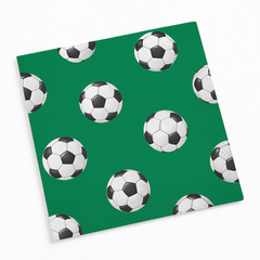 Soccer Theme Beverage Napkins - 40 Pack