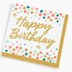 Wish Big Birthday Lunch Napkins - 36 Pack - 6.5 In. X 6.5 In.