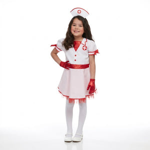 Girls' Halloween Nurse Costume - Child M (8-10)