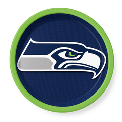 Seattle Seahawks 9" Round Paper Plates, 18-Pack