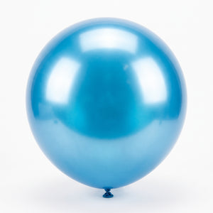 Azure Metallic Lux 24" Latex Balloons - Pack of 4
