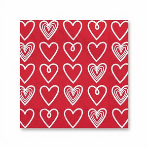 Happy Valentine's Day Beverage Napkins - 2-Ply - 5 In. X 5 In.