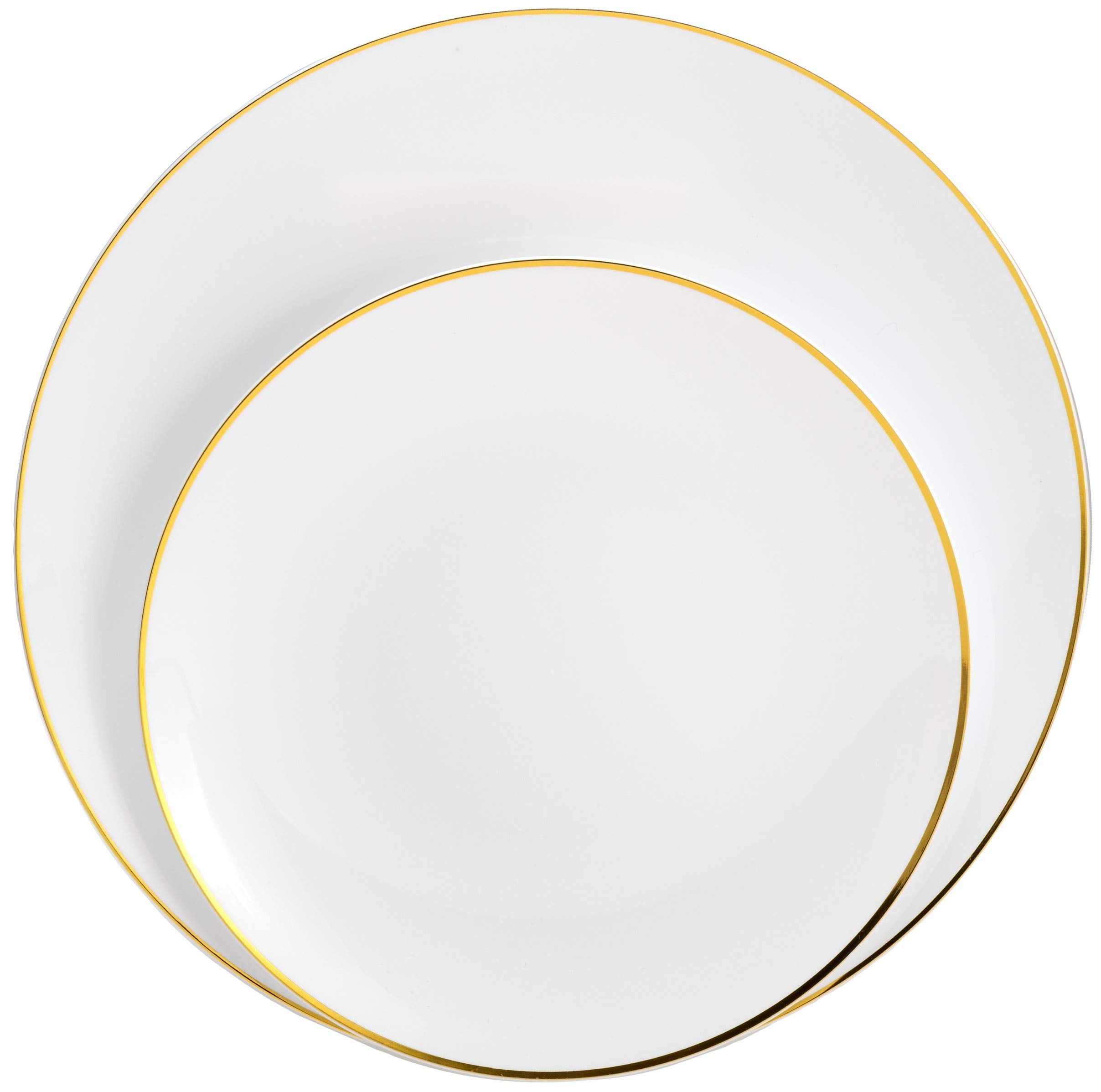 8 In. Classic Gold Design Plates | 10 Count