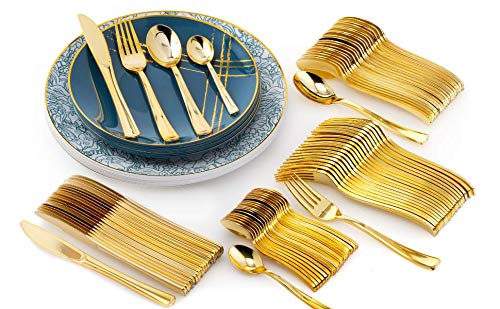 8 In. Floral Brush Design Plastic Plates | 10 Count