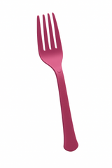 Heavyweight Berry Plastic Fork - 7.5 in.