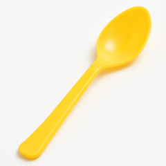 Sunny Yellow Plastic Spoon - 7.5 in.