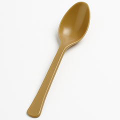 Gold Heavy-Duty Plastic Spoons - 7.5 in. - 50 Count