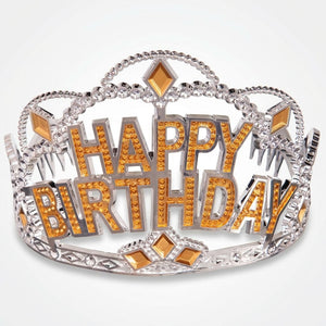 Glittering Gold Happy Birthday Tiara