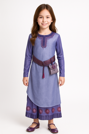 Disney Princess Asha Costume for Girls - Child M (8-10)