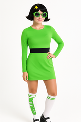 Women's Buttercup Costume - Powerpuff Girls Halloween Outfit
