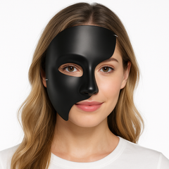 Phantom Black Half Face Mask Costume Accessory