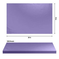 Purple Tissue Paper 15 In. x 20 In. | 120 Sheets