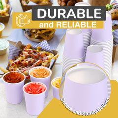 9 Oz. Lavender Paper Cups | Case of 1000