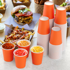 9 Oz. Orange Paper Cups | Case of 1000