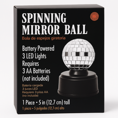Mini Mirror Ball with LED Lights