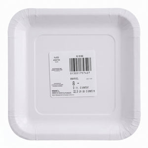Spider-Man Webbed Wonder Square Paper Plates, 9-Inch, 8-Pack