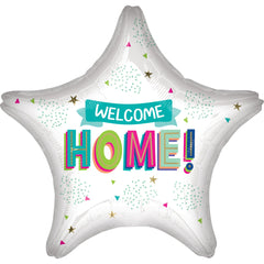 Welcome Home Jumbo Foil Star Balloon