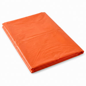 Vibrant Orange Plastic Table Cover - 54x108 Inches