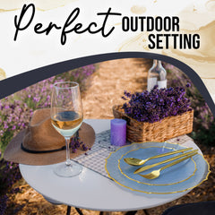 Spring Lake/Gold Petal Plates - Combo Pack 20/20