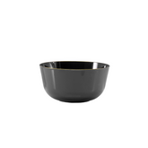 Classic Black Design Plastic Bowls | Gold Rim 10 Count