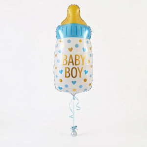 Baby Boy Bottle Shape Foil Balloon - 20"