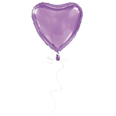 18 inch Lavender heart foil balloon