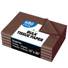 Brown Tissue Paper 15 In. x 20 In. | 480 Sheets