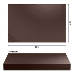 Brown Tissue Paper 15 In. x 20 In. | 480 Sheets