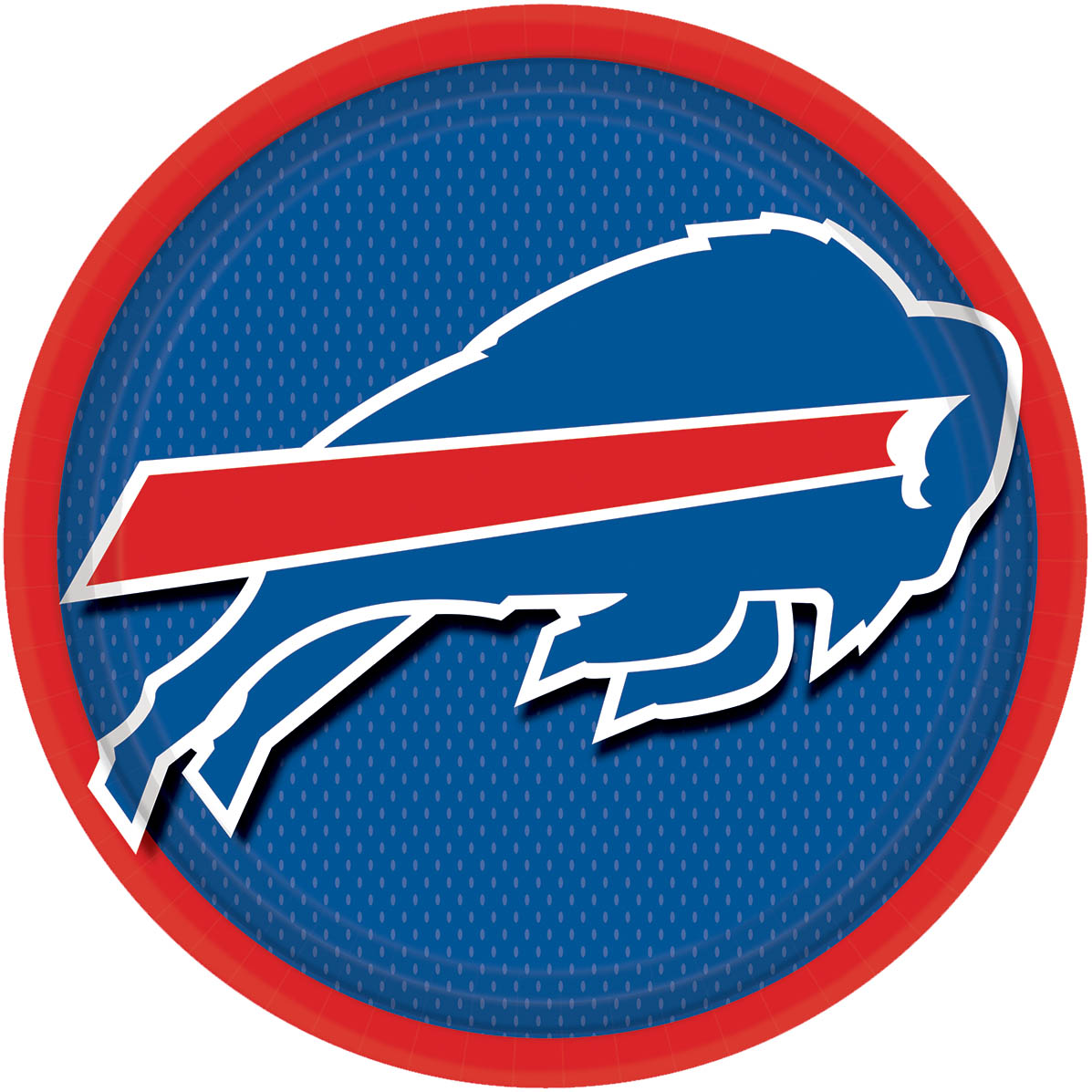 Buffalo Bills 9 in. Round Paper Plates - NFL Party Supplies
