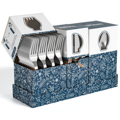 Silver Cutlery Caddy Combo - Floral - 7.5 in.