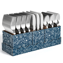 Silver Cutlery Caddy Combo - Floral - 7.5 in.