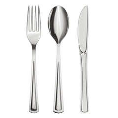 Silver Cutlery Caddy Combo - Floral - 7.5 in.