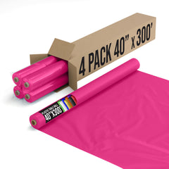 40 In. x 300 Ft. Premium Cerise Table Roll | Case of 4